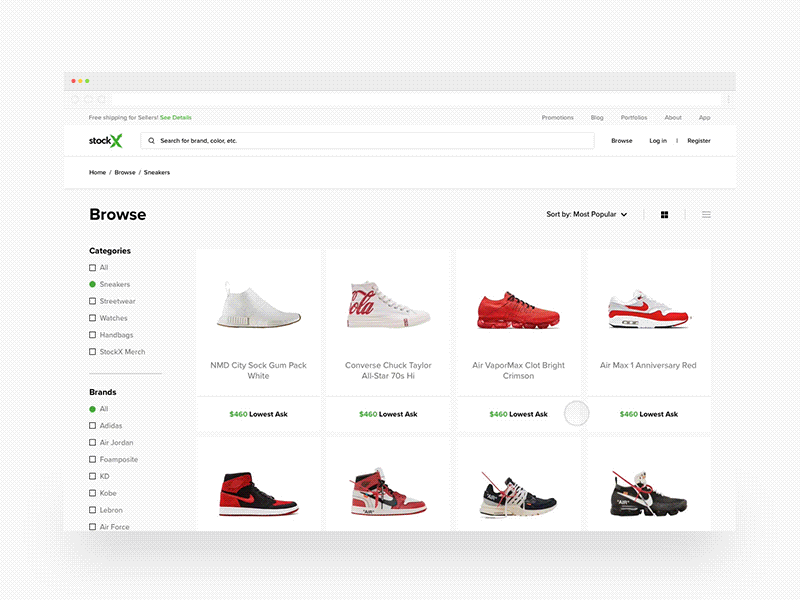 Sneaker Browse