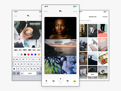 Featured. Custom stories for IG app collage editor instagram mobile photos stories ui unsplash ux