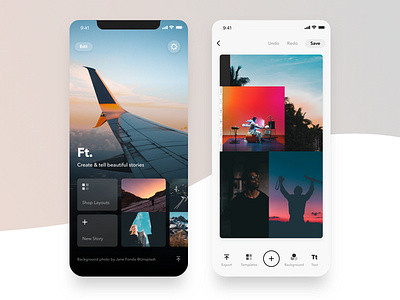 Featured 3.0 canvas clean editor homescreen instagram layouts mobile photo stories ui ux