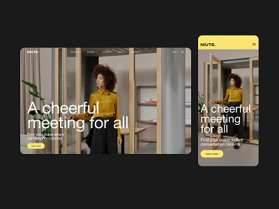 Mute. - website redesign concept