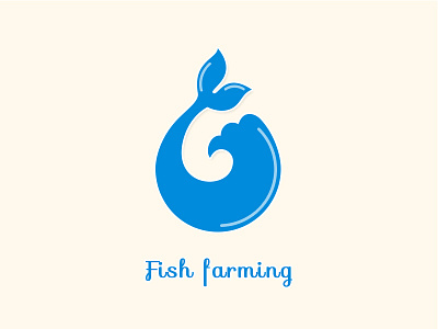 Fish Farming Logo blue farming fish logo photoshop