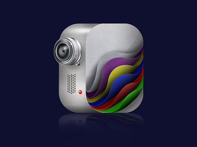 pixslider icon camera icon photoshop silver video web