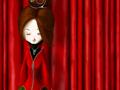 Pardis Ghaffarian -The red curtain