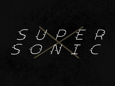 Super Sonic X branding identity logo mark