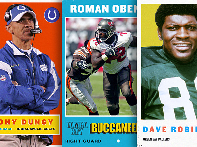 Hall of Fame Player Cards football football cards hall of fame retro