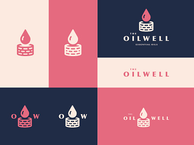 The Oil Well branding essential oil essential oils illustration logo oil oil well optima well wordmark