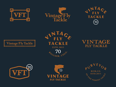 Vintage Fly Tackle Exploration brand reboot branding fly fly fishing illustration logo outdoors tackle trout vintage