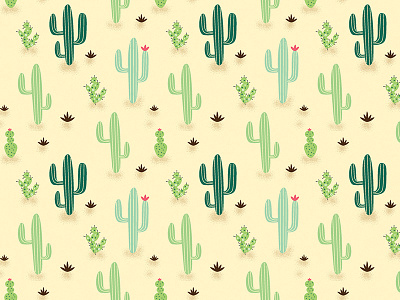 Sedona cacti cactus desert pattern pattern design print design succulent vector