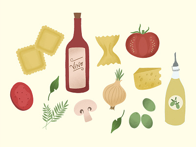 italy illos design food food illustration illustration procreate