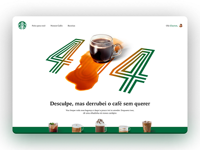 Daily Ui 08 - Starbucks 404 page