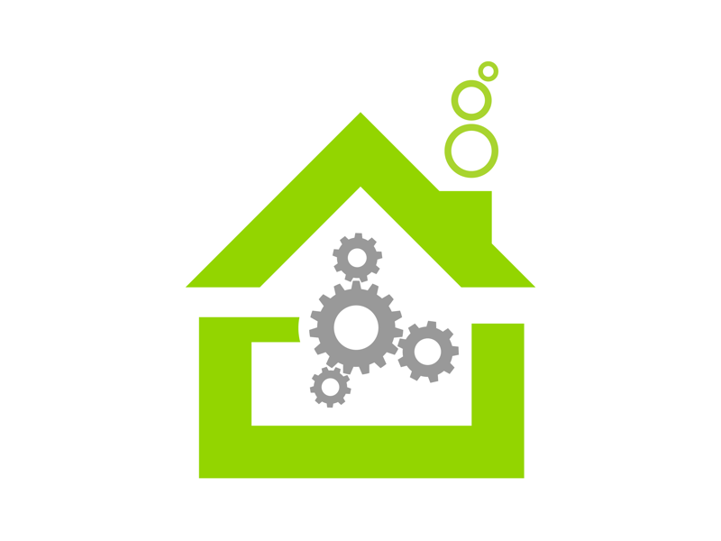 Home Automation Icon for Fluid Global Technologies corporate identity graphic design identity design brand design brand icon design icon home automation