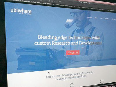 Ubiwhere Homepage blue design flat homepage landing page ubiwhere ui ui design web website