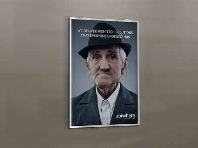 UW Poster brand branding cartaz design graphic old man photo photography poster