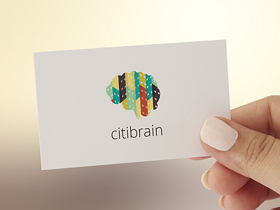Citibrain Business Card brain brand branding citibrain city logo logotipo logotype