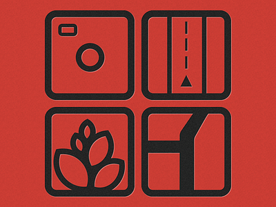 Icon Set IOS camera flat icon icon set icons ios iphone maps minimal plant