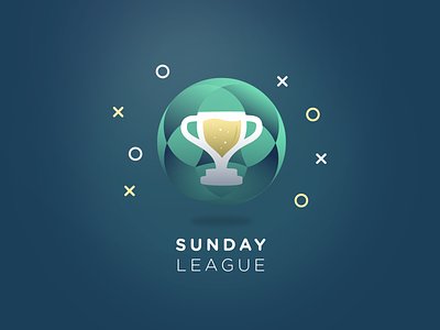 Sunday League - Logo branding cup design football graphicdesign illustration logo print sundayleague visualidentity