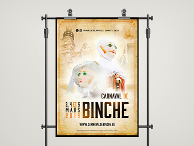 Carnival of Binche 2019 - Official poster affiche carnaval carnival graphicdesign graphics photography poster poster art posterdesign print printdesigner vintage