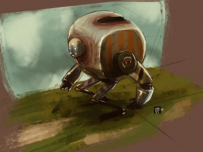 robo character concept design illustration