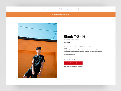 Clothing Web-shop Concept webdesign