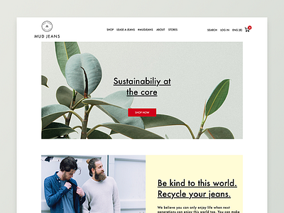 Mudjeans webdesign