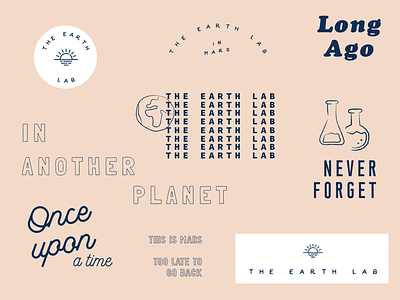 the Earth lab branding concept elements letters logo mark planet typography wip