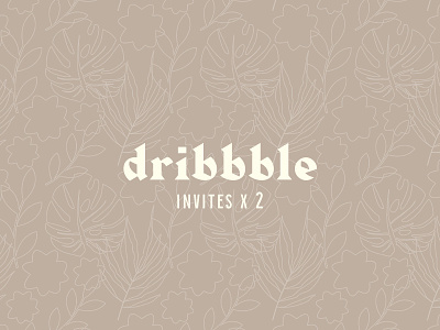 2 dribbble invites! giveaway invitation invite invites