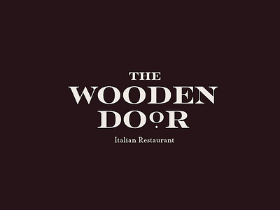 The Wooden Door Italian Restaurant branding design emmaallegri food graphic italian restaurant