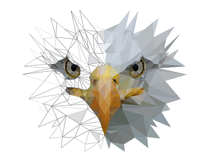 eAgLe art bird eagle sharp triangle vector