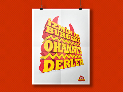 Ohannes Burger | Poster Design 3d art design poster text typo