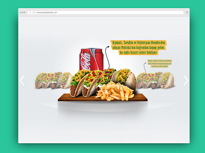 Fast Food Web Slider design graphic interface ui uiux userface web design web page
