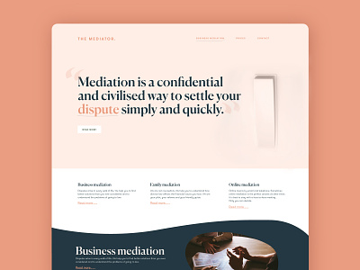 Mediator - Website Design - Re-bound