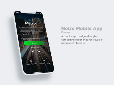 Metro App Concept concept information architecture mobile app sketch ui design ux research wire flow
