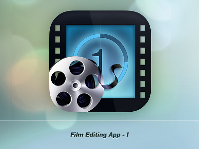 Film Editing Application Icon application blue edit film icon ios7 purple reel steel visualcookies