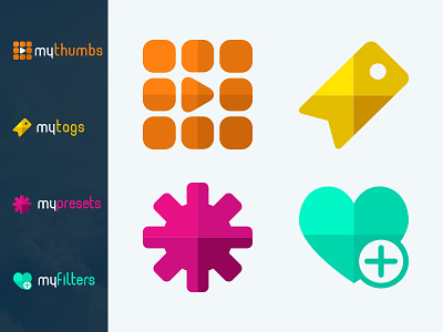 Flat Icons add colorful filter like materialdesign presets settings tag thumbnail visualcookies