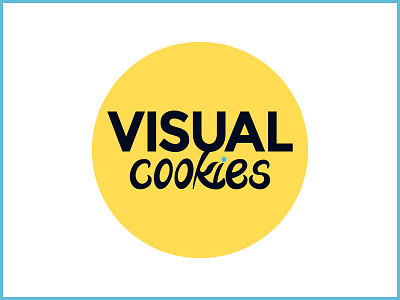 Visual Cookies Logo blue logo visualcookies yellow