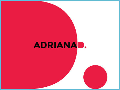 AdrianaD Logo logo personal portfolio red