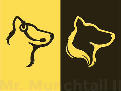 Mr Munchtail 2 callcenter headset minimalism minimalist logo symbol