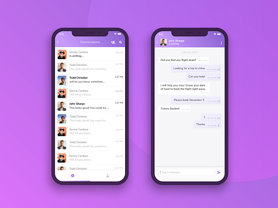 Chat Ui By Nandha Kumar On Dribbble