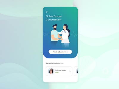 Doctor App Landing Page application appointment chatui clean cleanui conversational doctorapp health landing landing page minimal mobile app mobileapp people pharmacy ui ux