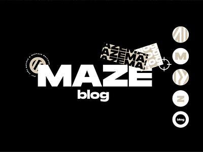MAZE BLOG blog blog design blogger blogging design identity logo maze minimalist minimalist logo minimalistic mtv site wordpres