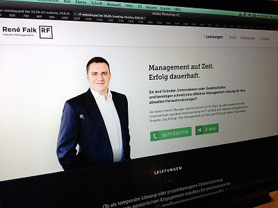 René Falk Website branding clean flat flat design minimal web design