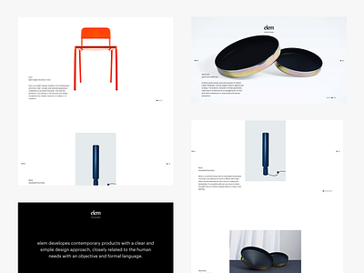 elem — Website elegant furniture minimal ui webflow website