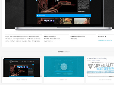 My website - final screen design black clean minimal portfolio screen design web design website white