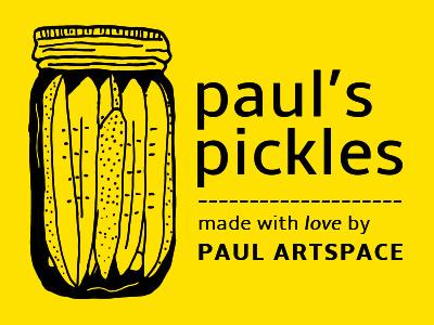 Paul's Pickles Design artist jar market pauls pickles residency totes