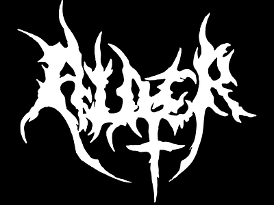 Alder Deathmetal Logo deathmetal hand type lettering logo typeography