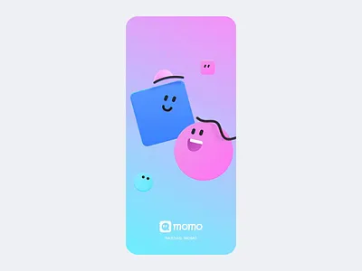 MOMO app v.10 Feature ae animation branding design gif illustration logo mg mp4 ui vector