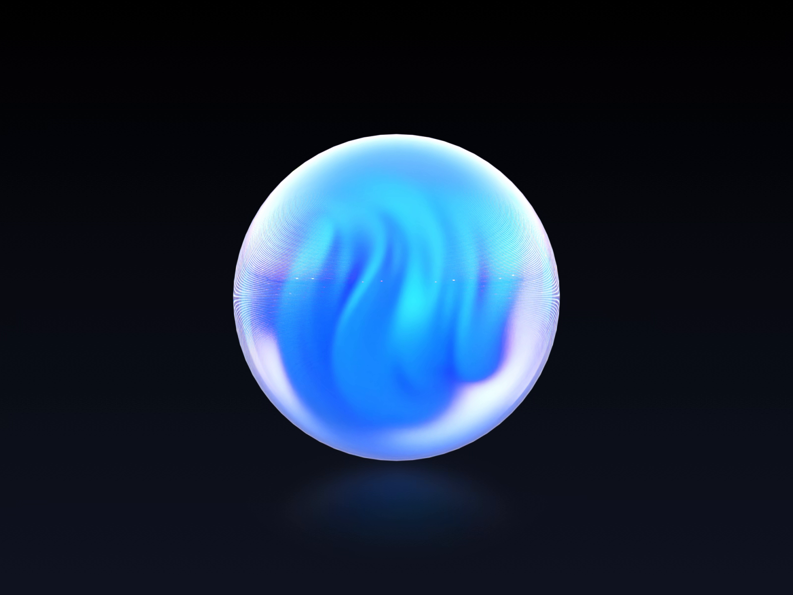 Exploring sphere design for AI visual reactions by Egg_Kim on Dribbble 