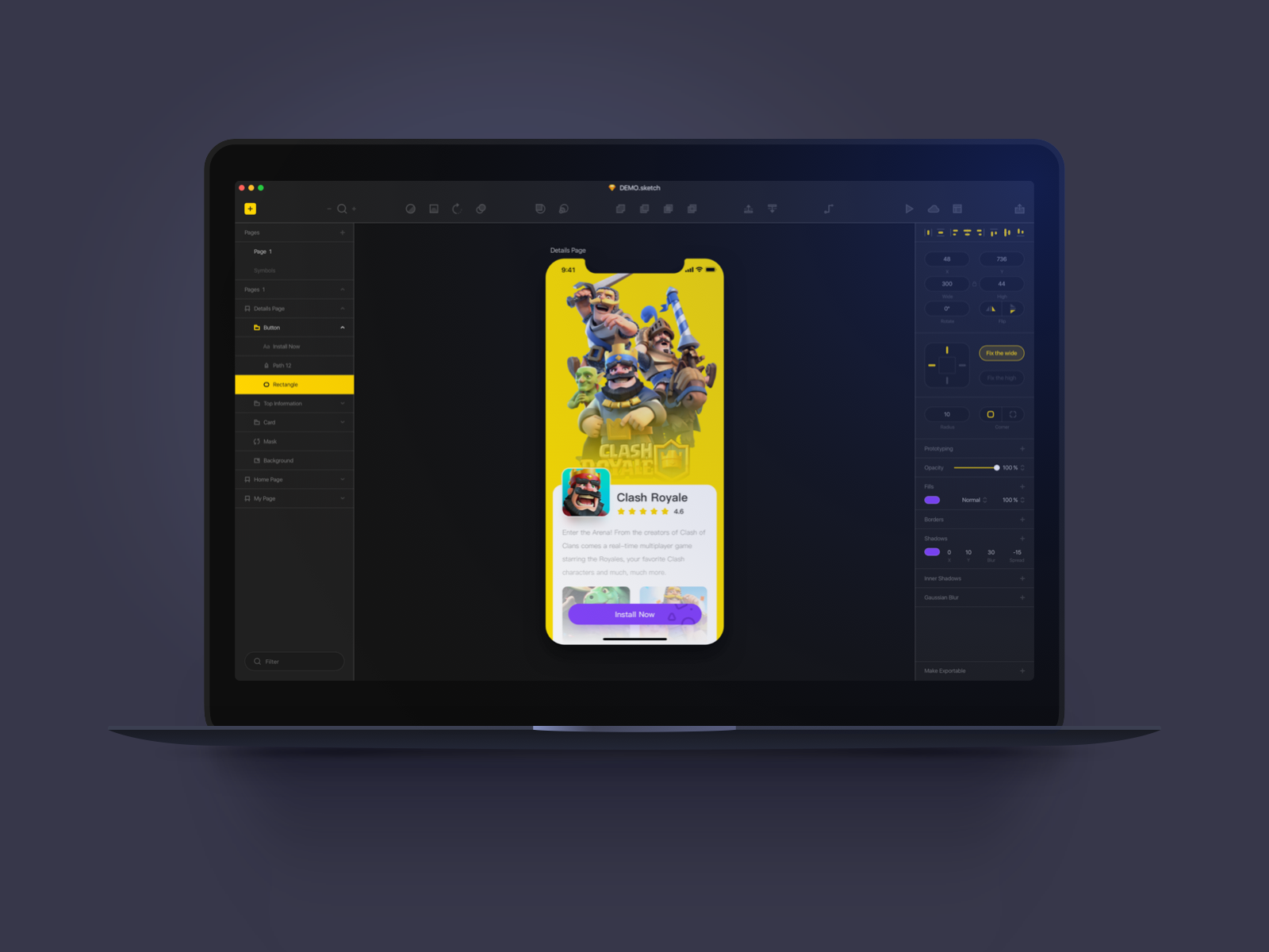 Sketch Dark UI Redesign by Egg_Kim on Dribbble