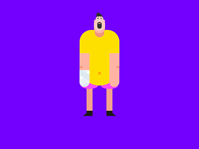 The poor man. animation colour design gif gradient illustration mp4 tunan vector