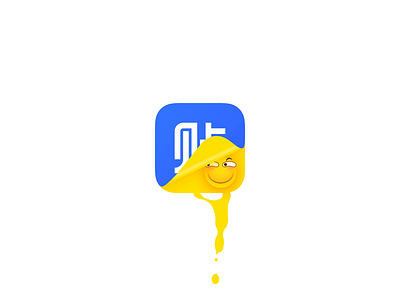 Logo Animation of Baidu Tieba animation blue design gif gradient icon illustration logo mp4 tunan ui vector